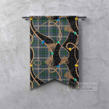 MacDowall (McDowall) Scottish Tartan Twisted Ropes Stylized Gonfalon Fishtail - Tartan Vibes Clothing
