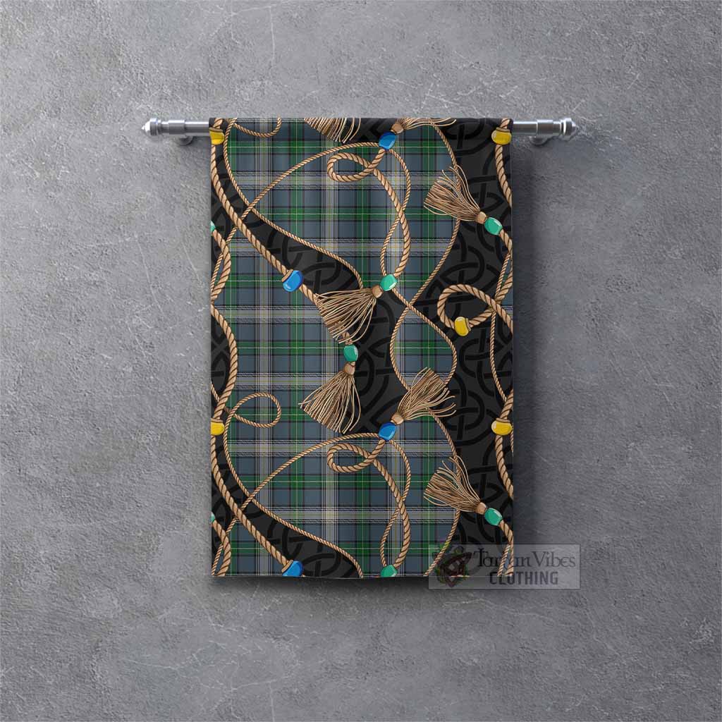 MacDowall (McDowall) Scottish Tartan Twisted Ropes Stylized Gonfalon Rectangle - Tartan Vibes Clothing
