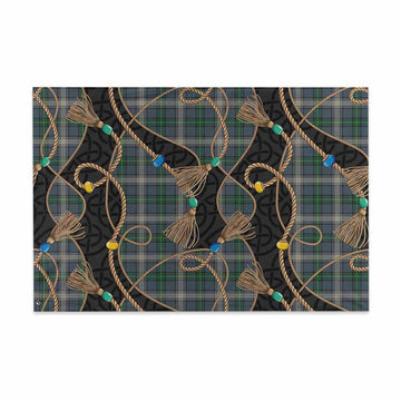 MacDowall (McDowall) Scottish Tartan Twisted Ropes Stylized House Flag 48*72 inch (120*180 cm) - Tartan Vibes Clothing