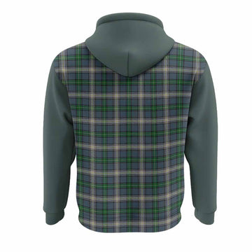 MacDowall (McDowall) Tartan Accent Hoodie with Family Crest