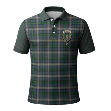 MacDowall (McDowall) Tartan Accent Polo Shirt with Family Crest