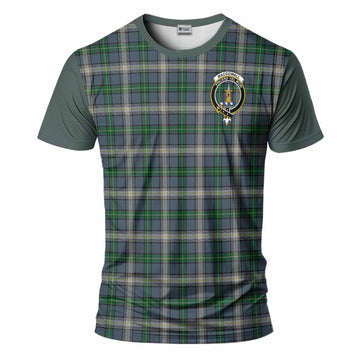 MacDowall (McDowall) Tartan Accent T-Shirt with Family Crest
