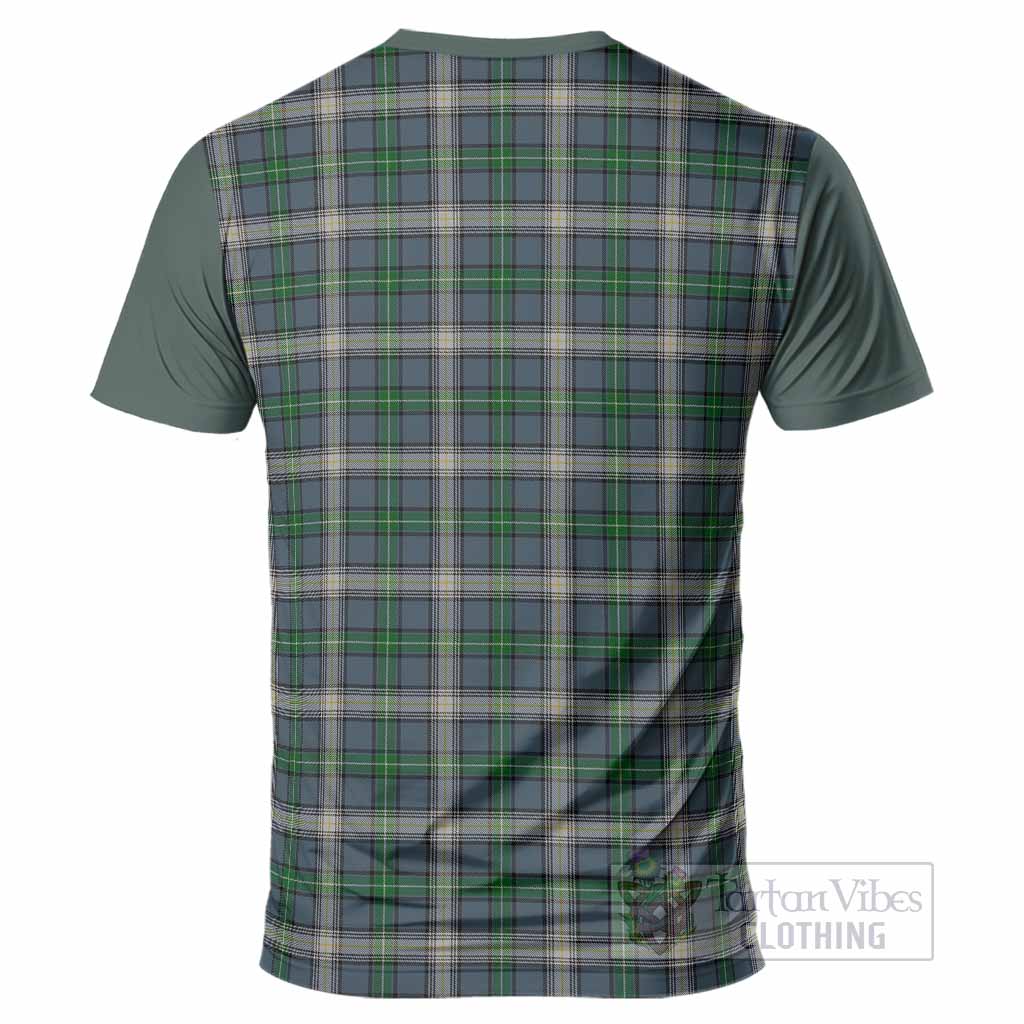 MacDowall (McDowall) Tartan Accent T-Shirt with Family Crest