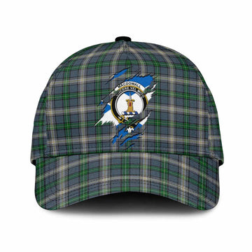 MacDowall (McDowall) Tartan Classic Cap with Family Crest In Me Style