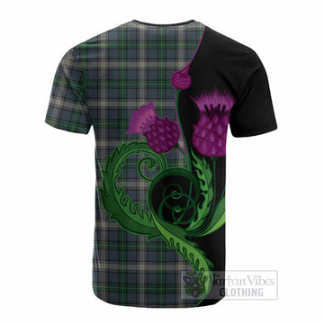 MacDowall (McDowall) Tartan Cotton T-shirt Traditional Scottish Thistle