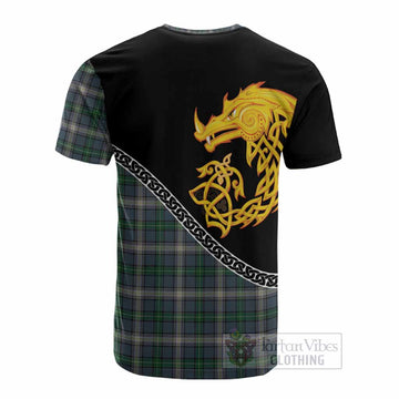 MacDowall (McDowall) Tartan Crest Cotton T-shirt Legendary Dragon Knot Half Style
