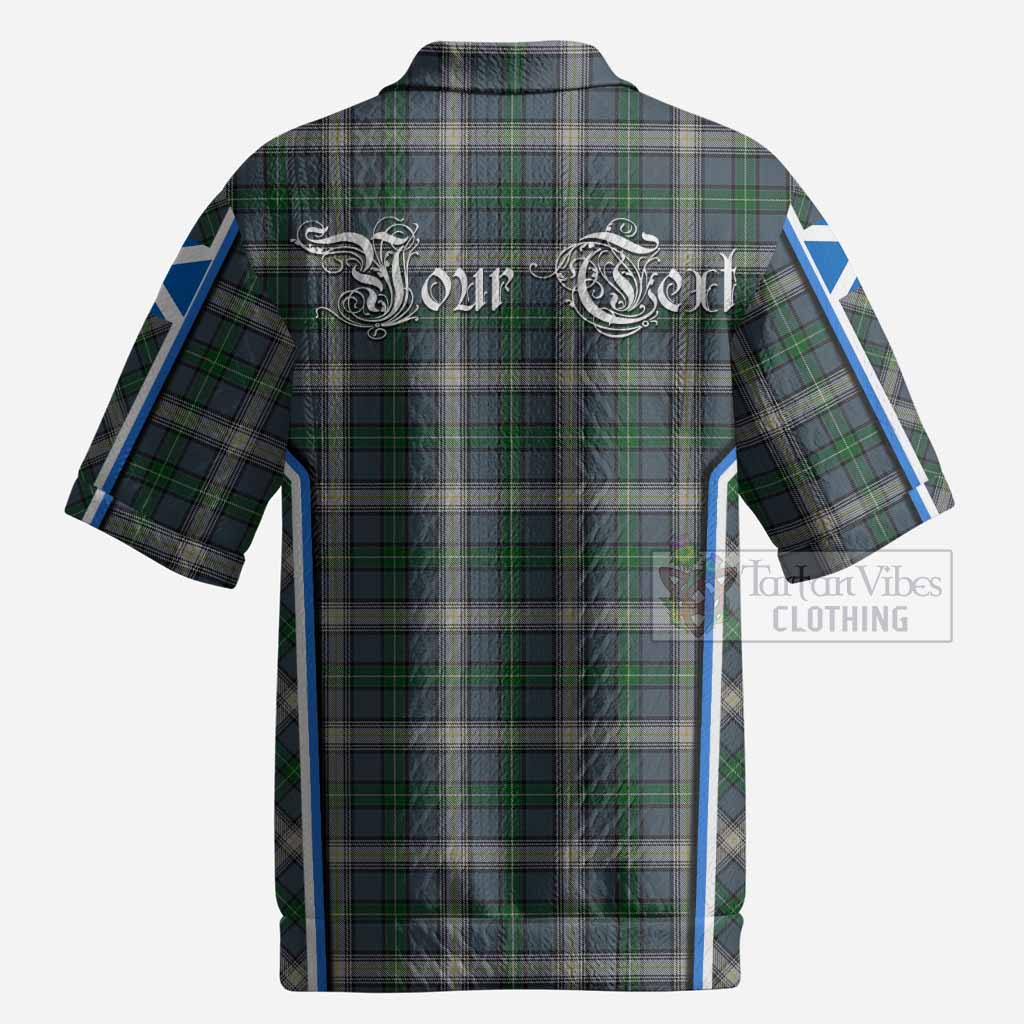 MacDowall (McDowall) Tartan Crest Men’s Polo Sweater Top Scotland Coat of Arm Flag Style