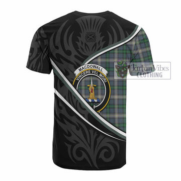 MacDowall (McDowall) Tartan Family Crest Cotton T-shirt Celtic Scottish Thistle Floral - Tartan Vibes Clothing