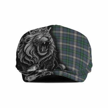 MacDowall (McDowall) Tartan Flat Cap, Jeff Cap Roaring Lion Heritage Flat Cap - Tartan Vibes Clothing