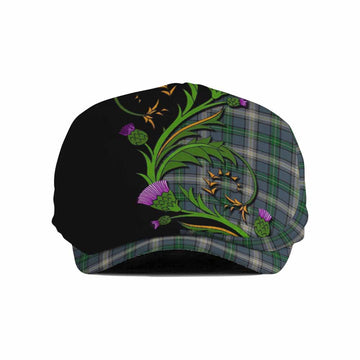 MacDowall (McDowall) Tartan Flat Cap, Jeff Cap Scottish Thistle Pride Heritage Art Flat Cap - Tartan Vibes Clothing