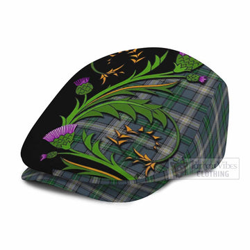 MacDowall (McDowall) Tartan Flat Cap, Jeff Cap Scottish Thistle Pride Heritage Art - Tartan Vibes Clothing