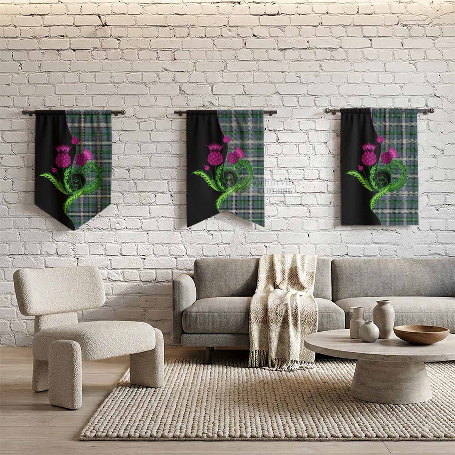 MacDowall (McDowall) Tartan Gonfalon Traditional Scottish Thistle - Tartan Vibes Clothing