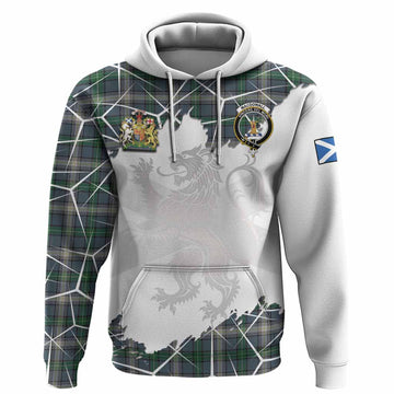 MacDowall (McDowall) Tartan Hoodie with Family Crest and Lion Rampant Grunge Style