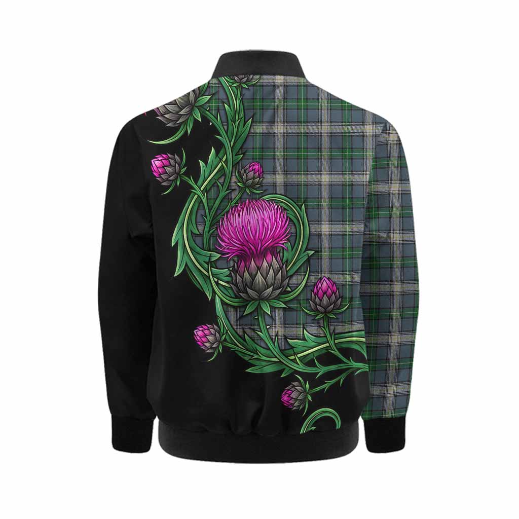 MacDowall (McDowall) Tartan Kid Bomber Jacket Resilient Scottish Thistle Kid - Tartan Vibes Clothing