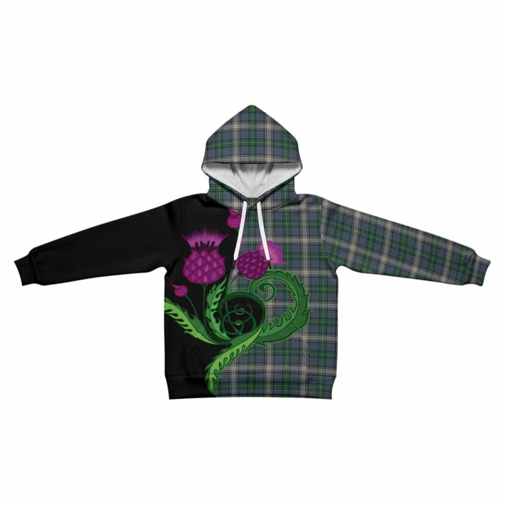 MacDowall (McDowall) Tartan Kid Hoodie Traditional Scottish Thistle