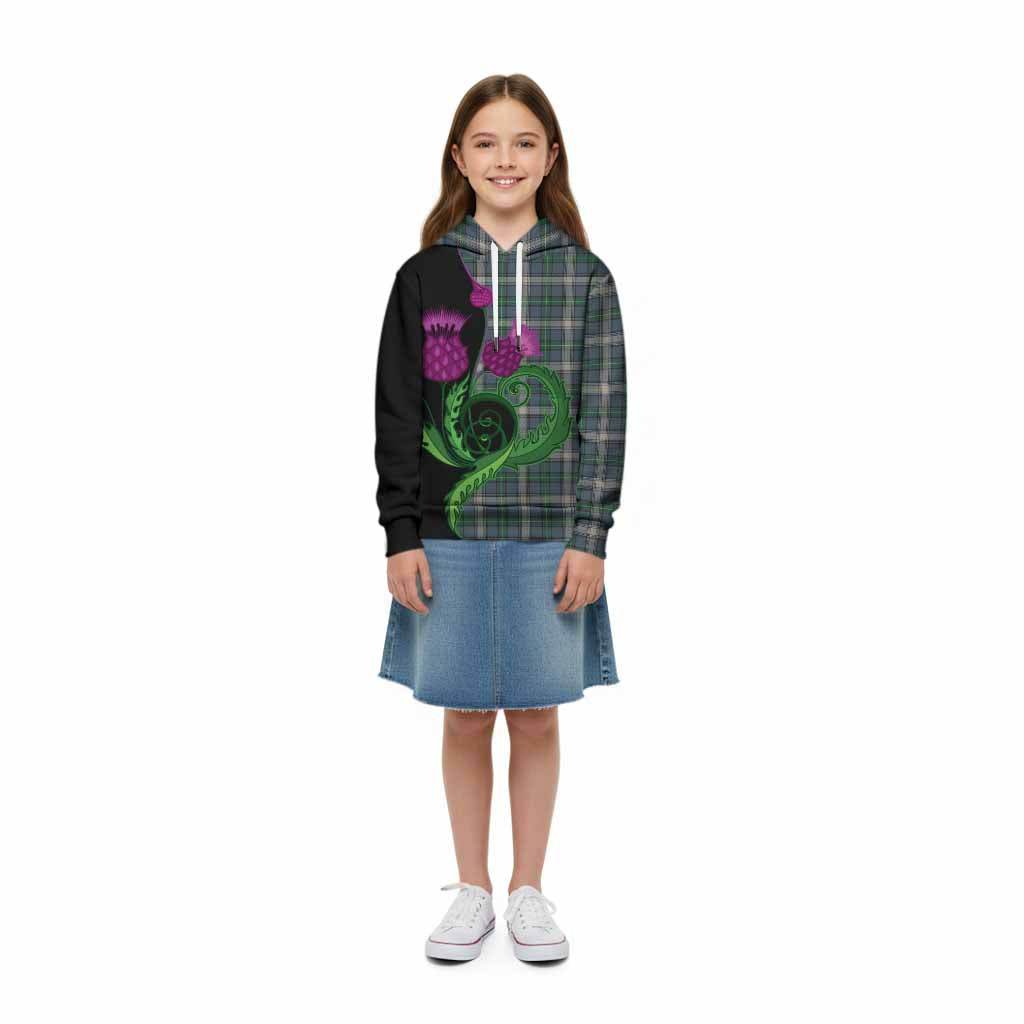 MacDowall (McDowall) Tartan Kid Hoodie Traditional Scottish Thistle