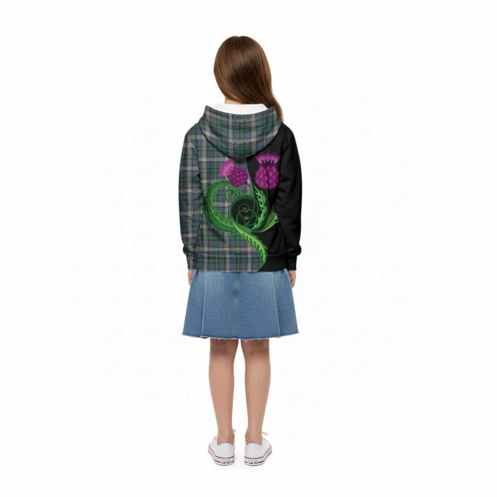 MacDowall (McDowall) Tartan Kid Hoodie Traditional Scottish Thistle