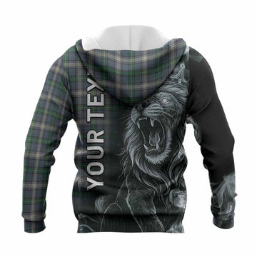 MacDowall (McDowall) Tartan Knitted Hoodie Roaring Lion Heritage