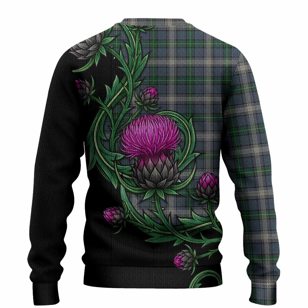 MacDowall (McDowall) Tartan Knitted Sweater Resilient Scottish Thistle - Tartan Vibes Clothing