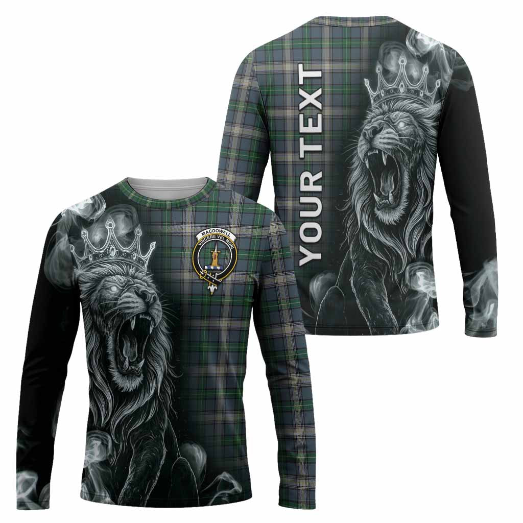 MacDowall (McDowall) Tartan Long Sleeve T-Shirt Roaring Lion Heritage
