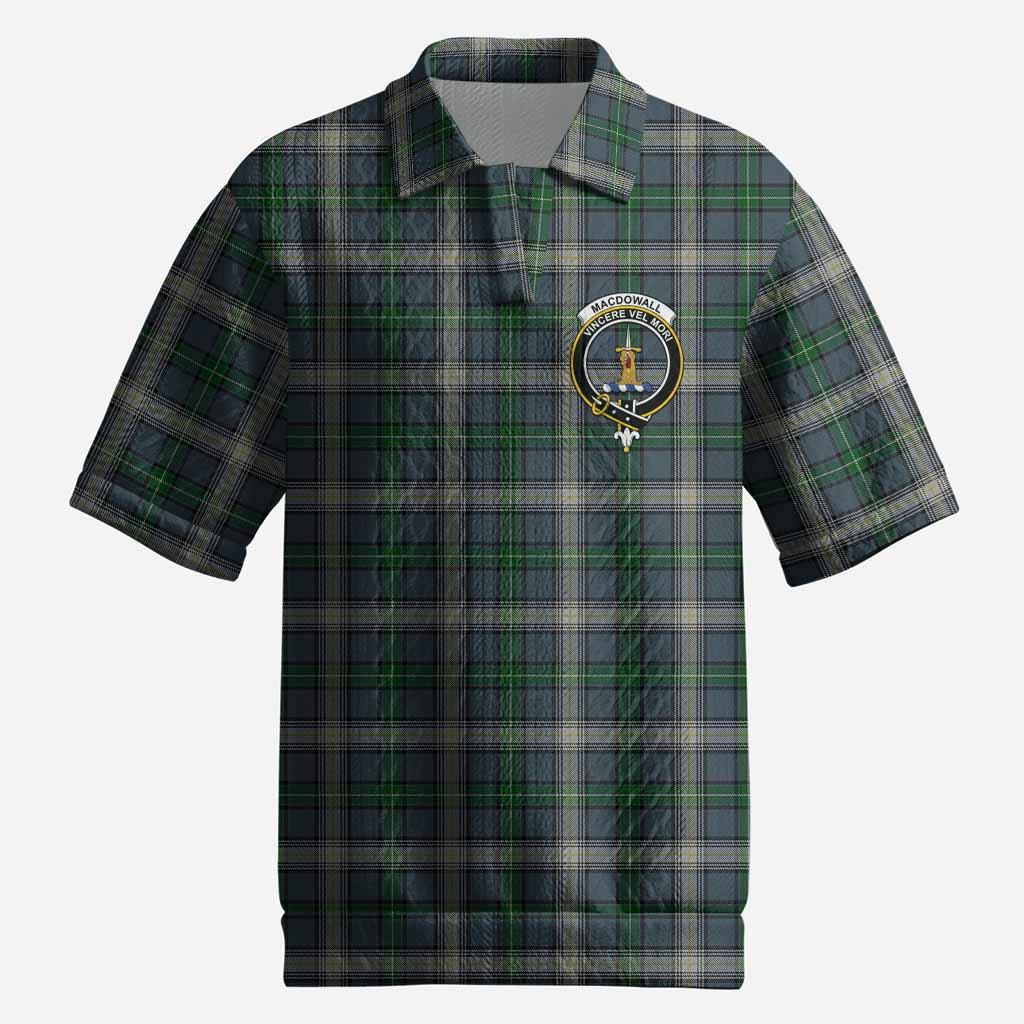 MacDowall (McDowall) Tartan Men’s Polo Sweater Top with Family Crest