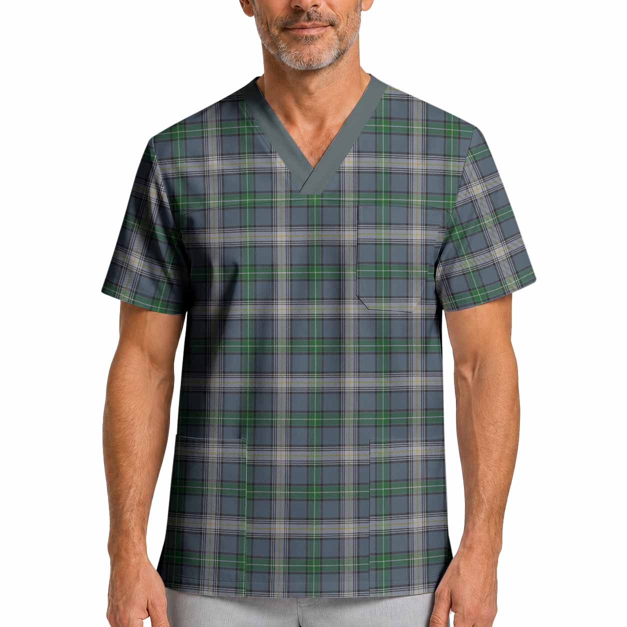 MacDowall (McDowall) Tartan Scrub Top XL - Tartan Vibes Clothing
