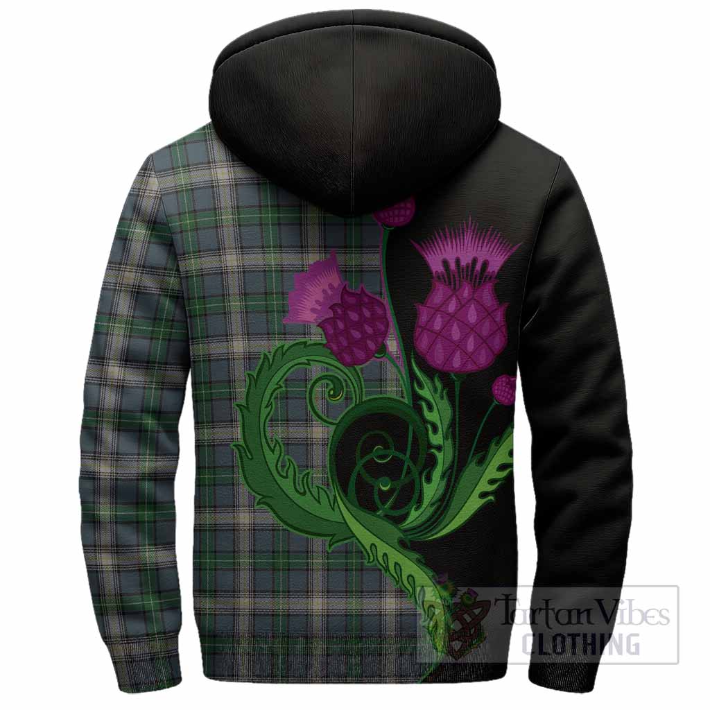 MacDowall (McDowall) Tartan Sherpa Hoodie Traditional Scottish Thistle