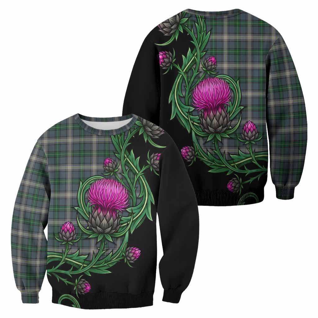 MacDowall (McDowall) Tartan Sweatshirt Resilient Scottish Thistle - Tartan Vibes Clothing