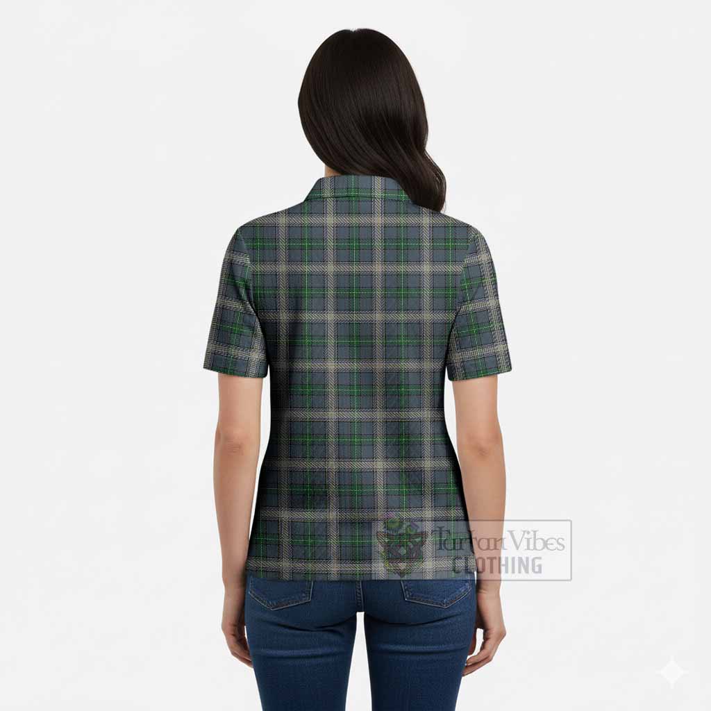 MacDowall (McDowall) Tartan Women’s Polo Sweater Top with Family Crest