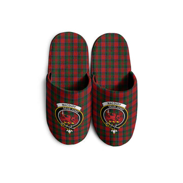MacDuff Tartan Home Slippers with Family Crest - Tartanvibesclothing
