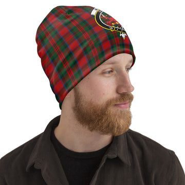 MacDuff Tartan Beanies Hat with Family Crest