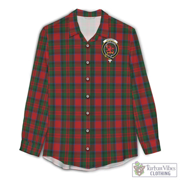MacDuff (McDuff) Tartan Women's Casual Shirt with Family Crest