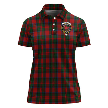 MacDuff Tartan Polo Shirt with Family Crest For Women