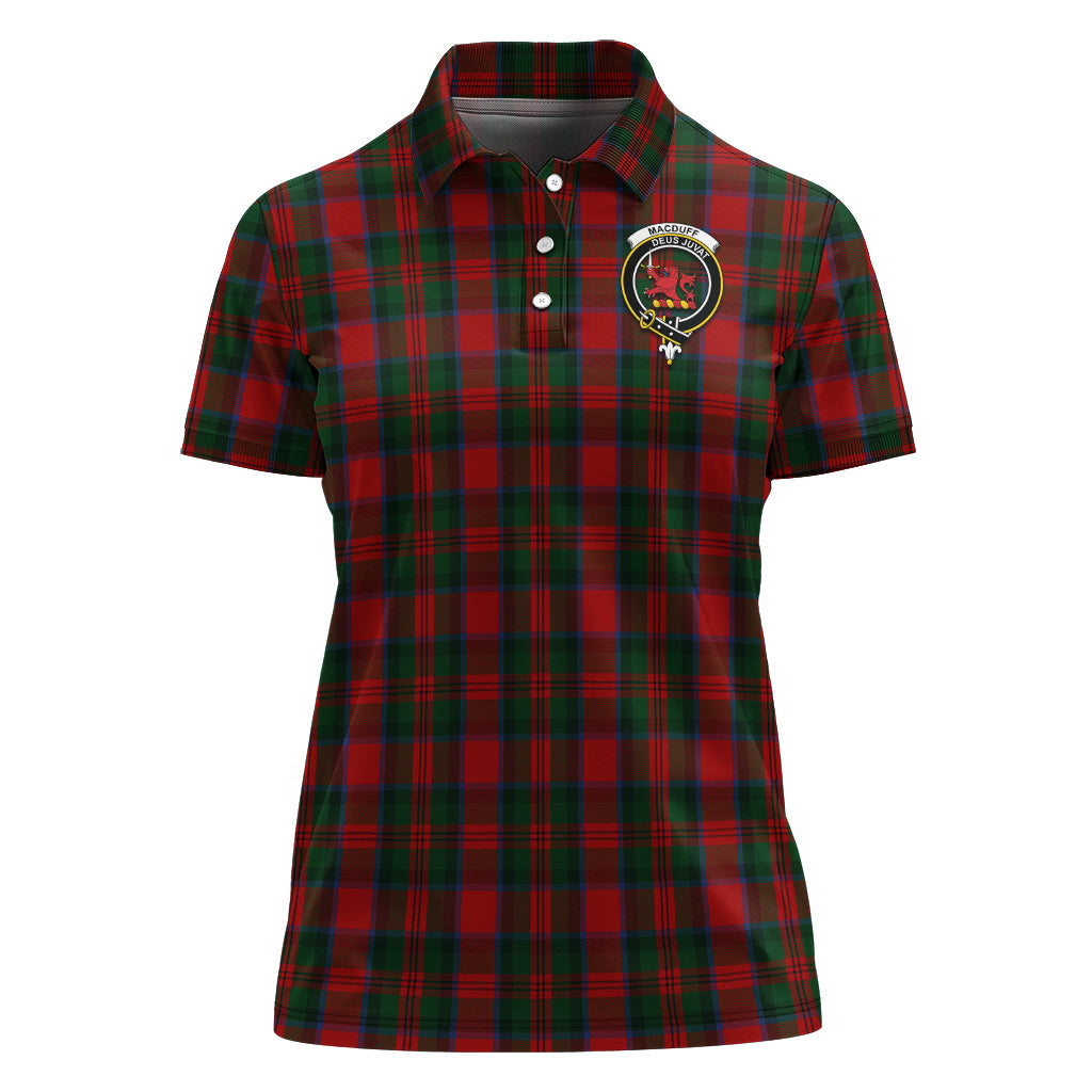macduff-tartan-polo-shirt-with-family-crest-for-women