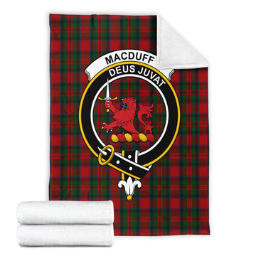 MacDuff Tartan Blanket with Family Crest