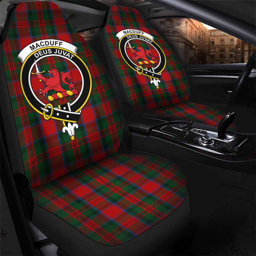 MacDuff Tartan Car Seat Cover with Family Crest - Tartanvibesclothing