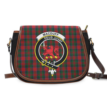 MacDuff Tartan Saddle Bag with Family Crest