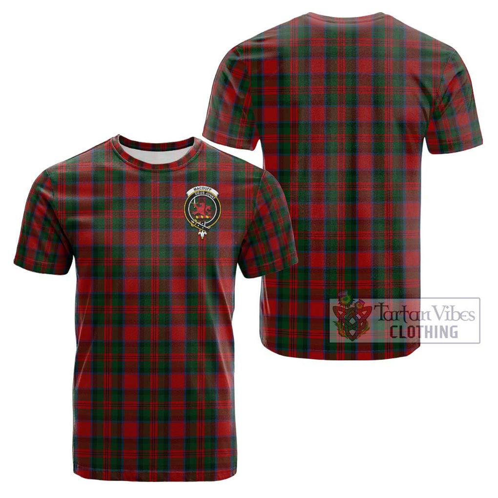 MacDuff (McDuff) Tartan Cotton T-Shirt with Family Crest Kid's Shirt - Tartanvibesclothing Shop