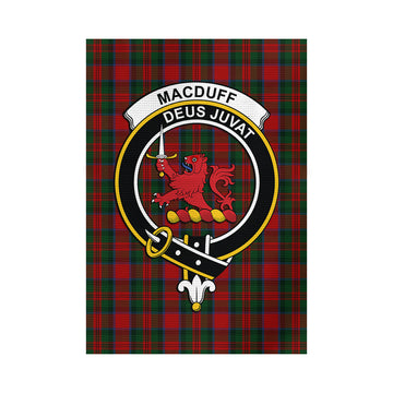 MacDuff (McDuff) Tartan Garden Flag with Family Crest
