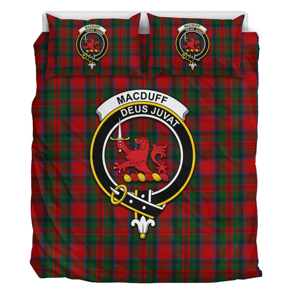 MacDuff (McDuff) Tartan Bedding Set with Family Crest - Tartan Vibes Clothing