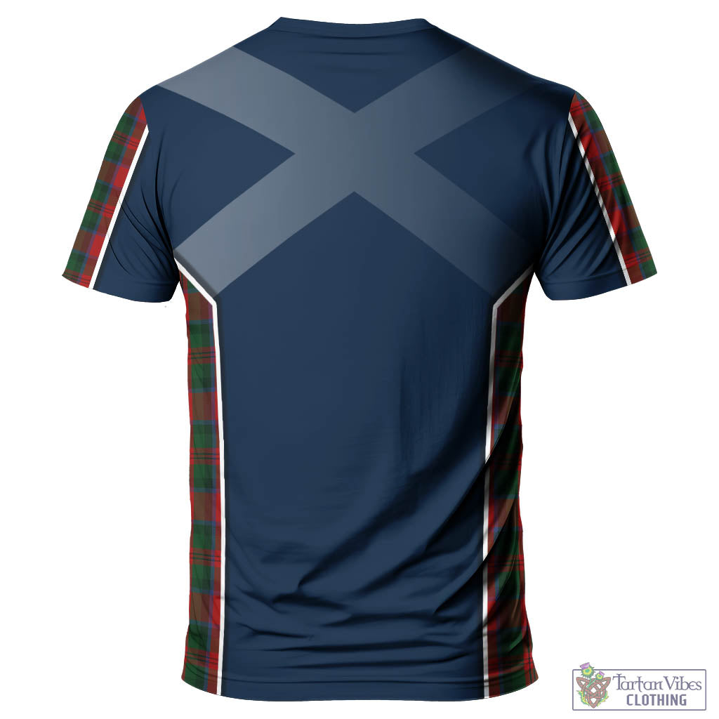 Tartan Vibes Clothing MacDuff Tartan T-Shirt with Family Crest and Lion Rampant Vibes Sport Style