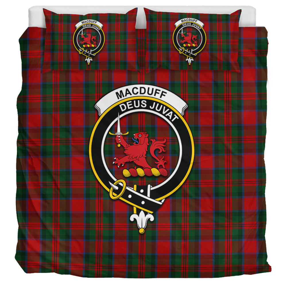 MacDuff (McDuff) Tartan Bedding Set with Family Crest UK Bedding Set UK Super King 104*94 inch - Tartan Vibes Clothing