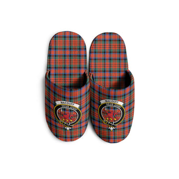 MacDuff Ancient Tartan Home Slippers with Family Crest
