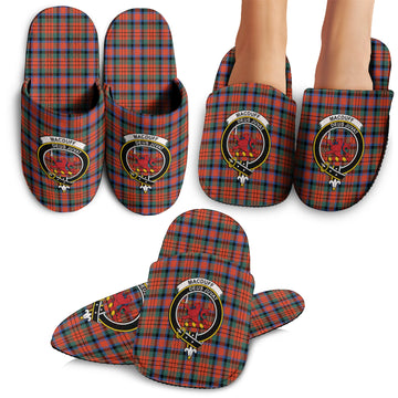 MacDuff Ancient Tartan Home Slippers with Family Crest