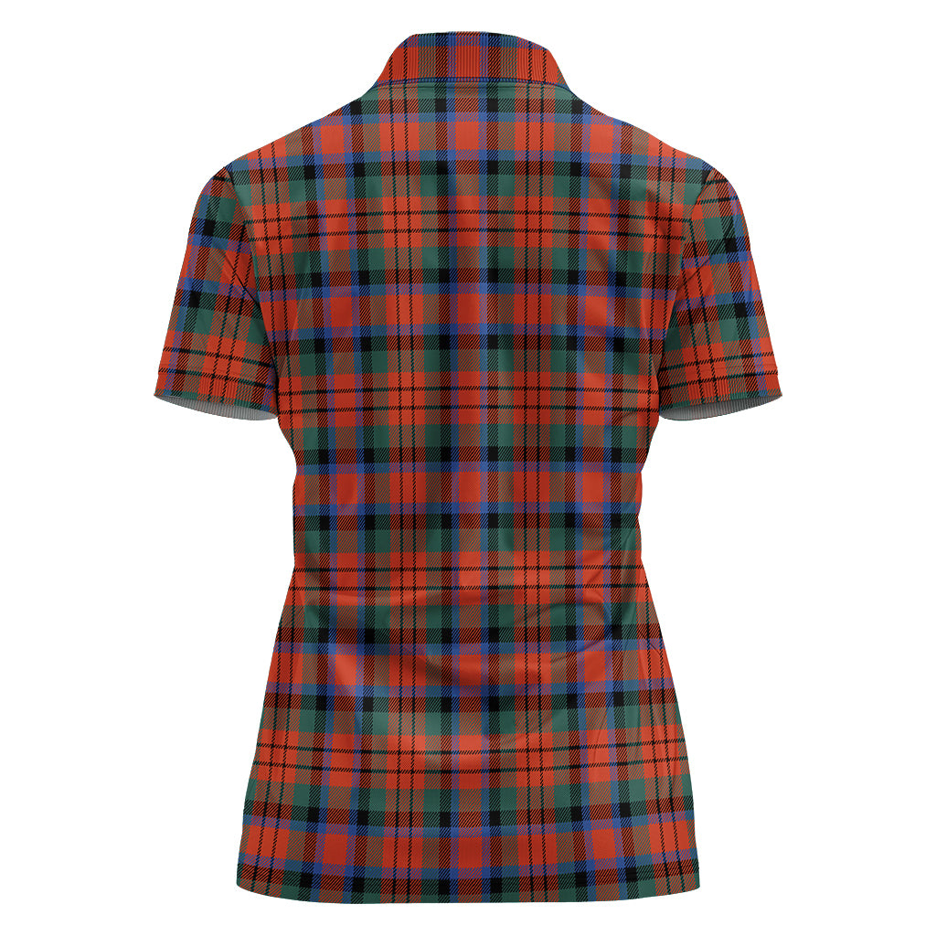 macduff-ancient-tartan-polo-shirt-with-family-crest-for-women