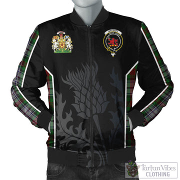 MacDuff Dress Tartan Bomber Jacket with Family Crest and Scottish Thistle Vibes Sport Style