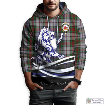 MacDuff Dress Tartan Hoodie with Alba Gu Brath Regal Lion Emblem