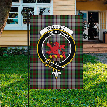 MacDuff Dress Tartan Flag with Family Crest