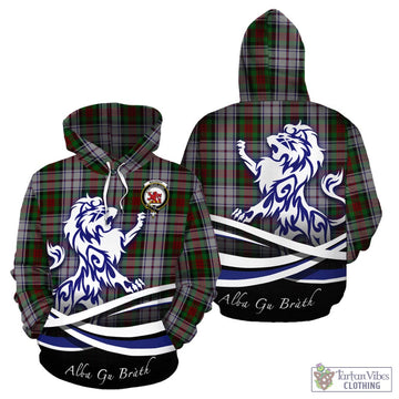 MacDuff Dress Tartan Hoodie with Alba Gu Brath Regal Lion Emblem