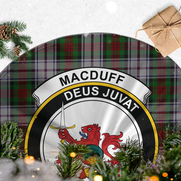 MacDuff Dress Tartan Christmas Tree Skirt with Family Crest